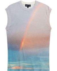 agnès b. - Rainbow Sleeveless Knitted Top - Lyst