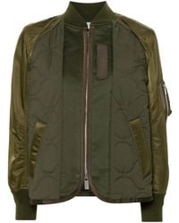 Sacai - Bomberjacke Aus Twill - Lyst