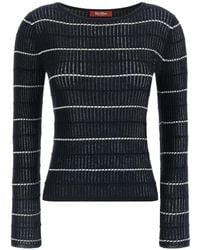 Max Mara - Pull Pedone Côtelé À Rayures - Lyst