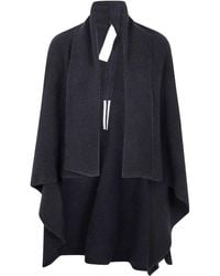 Rick Owens - Wrap Draped Wool Cardigan - Lyst