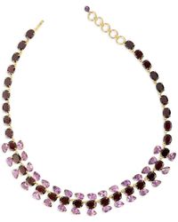 Bounkit - Collar Sharon con amatista y granate - Lyst