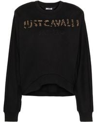 Just Cavalli - Stud-Detail Cotton Sweatshirt - Lyst