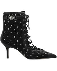 Kurt Geiger - Mansion Corset Lace-Up Ankle Boots - Lyst