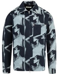 Wales Bonner - Photographic-Print Zip Jacket - Lyst