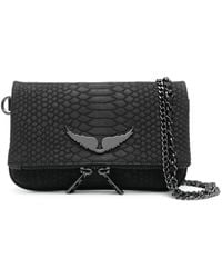 Zadig & Voltaire - Small Crocodile-Embossed Crossbody Bag - Lyst