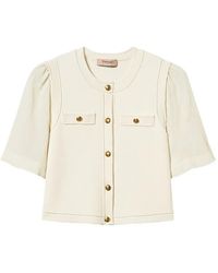 Twinset - Cardigan En Maille À Boutons En Métal - Lyst