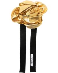Parlor - Rose-Detail Ribbon Choker - Lyst