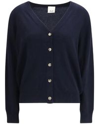 Allude - V-Neck Button Cardigan - Lyst