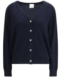 Allude - V-Neck Button Cardigan - Lyst