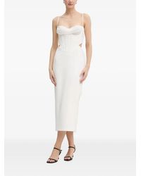 Bardot - Cut-Out Corset Midi-Length Dress - Lyst
