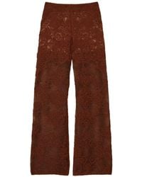 Twinset - Jacquard Alpaca Blend Knit Trousers - Lyst