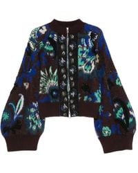 Sacai - Veste À Fleurs Et Broderie - Lyst
