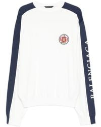 Balenciaga - Pull À Logo Brodé - Lyst