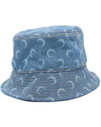 Marine Serre - Crescent Moon-Print Bucket Hat - Lyst
