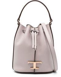 Tod's - T Timeless Leather Bucket Bag - Lyst