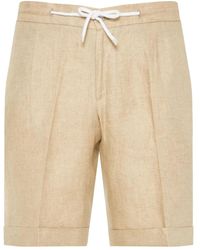 Barba Napoli - Linen Shorts - Lyst