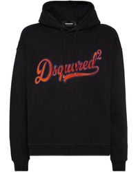 DSquared² - Logo-Patch Hoodie - Lyst