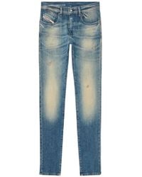 DIESEL - Jean Slim Taille Droite 2019 D-Strukt - Lyst