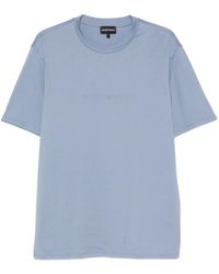 Emporio Armani - Logo-Print Crew-Neck T-Shirt - Lyst