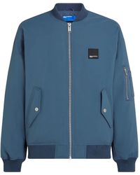 Karl Lagerfeld - ジップアップ ボンバージャケット - Lyst