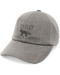 Maison Kitsuné - Logo-Embroidered Baseball Cap - Lyst
