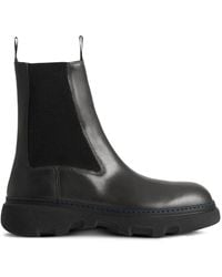 Burberry - Leather Chelsea Boots For - Lyst