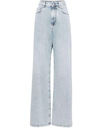 Brunello Cucinelli - High-rise Wide-leg Jeans - Lyst