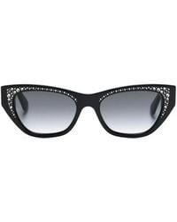 McQueen - Pavé-Jewelled Sunglasses - Lyst