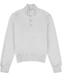 Entire studios - Button-Up High-Neck Sweater - Lyst