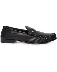 Tom Ford - Supple Nappa Leather Ripley Loafers With-Toned Brass Double T Metal Detail - Lyst