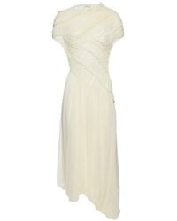 Magda Butrym - Ruched-Effect Ruffled Dress - Lyst