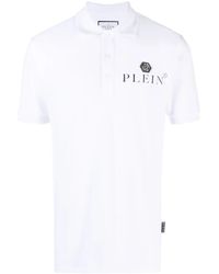 Philipp Plein - Iconic Piqué Cotton Polo Shirt - Lyst