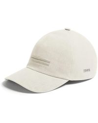 ZEGNA - Oasi Lino Baseball Cap - Lyst