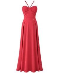 DIVEDIVINE - Flora Draped-Bodice Side-Slit Maxi Dress - Lyst