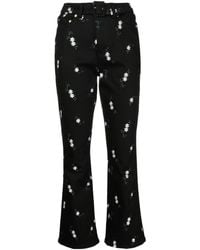 Erdem - Cropped Floral-print Trousers - Lyst