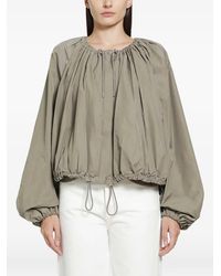 TOTEME - Gathered Parachute Jacket Rock - Lyst