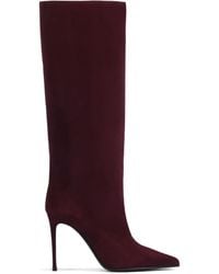 Le Silla - Botas Eva de ante con tacón de 100 mm - Lyst