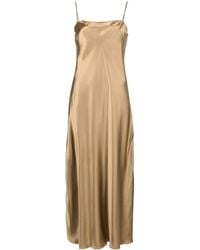 Fabiana Filippi - Satin Slip Midi Dress - Lyst