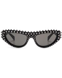 Gucci キャットアイ サングラス ブラック | Lyst