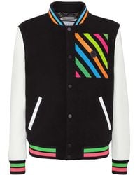 Philipp Plein - Logo-Appliqué Wool Jacket - Lyst
