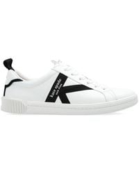 Kate Spade - Signature Logo-tape Leather Sneakers - Lyst