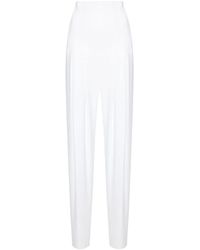 Norma Kamali - Pantaloni A Vita Alta Con Pieghe - Lyst