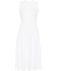 Max Mara - Pegizio Geribbelde Midi-Jurk - Lyst