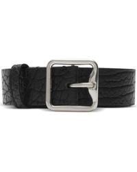 Burberry - B-Buckle Leather Belt - Lyst