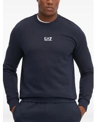 EA7 - Logo Crew-Neck Sweatshirt - Lyst