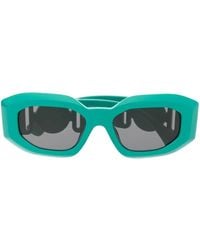 Versace - Medusa Head-Detail Oval-Frame Sunglasses - Lyst