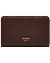 Lancel - Ninon Rectangular-Zip Leather Wallet - Lyst