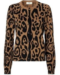 Fendi - And Leo Wool And Cashmere Cardigan - Lyst