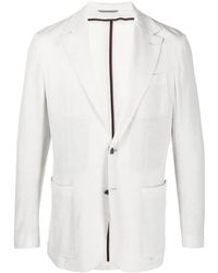 Canali - Fitted Single-Breasted Button Blazer - Lyst