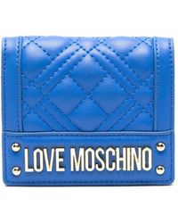 Love Moschino - Cartera acolchada con letras del logo - Lyst
